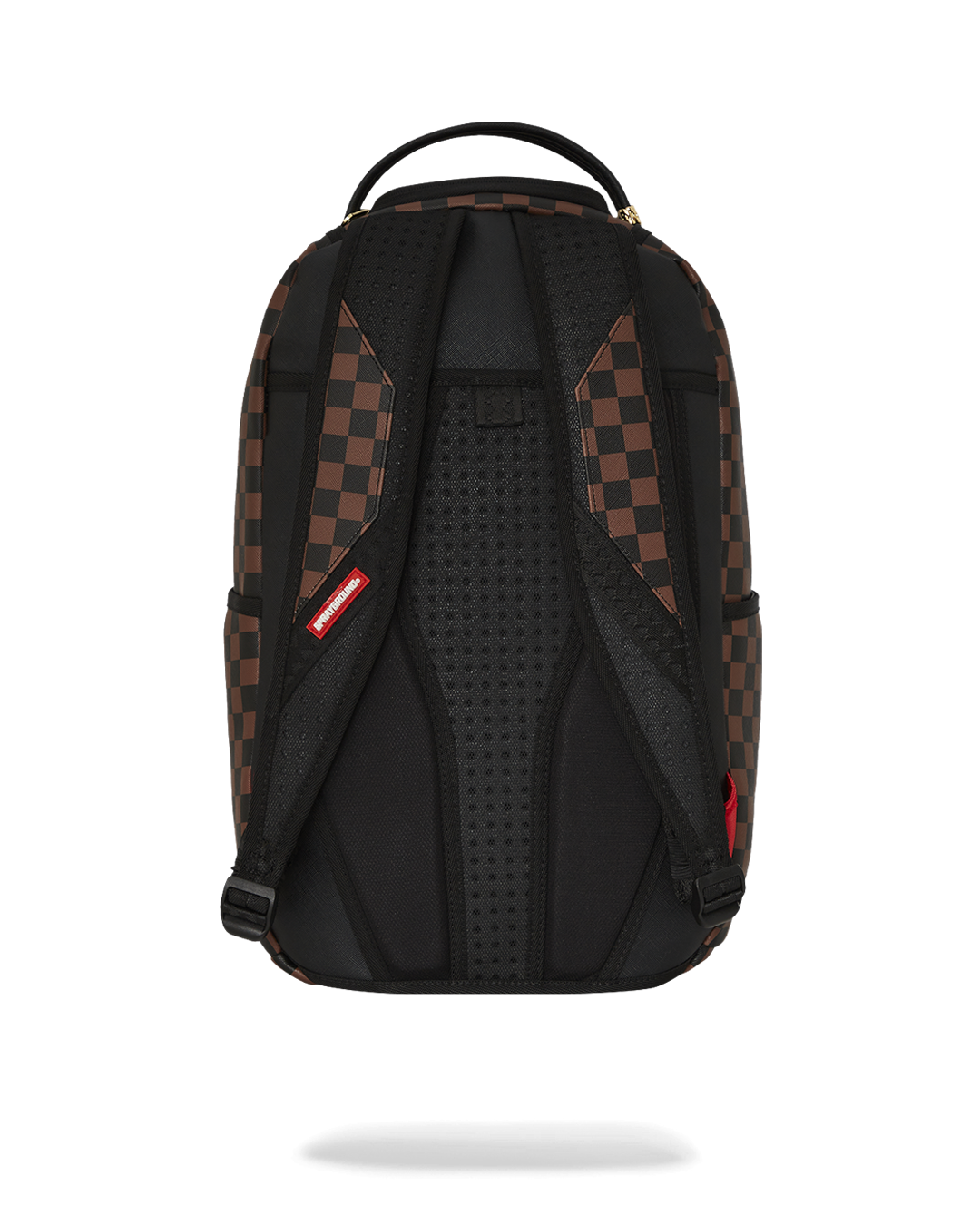 Sprayground faux leather rucksack backpack with laptop compartment and front zipper pocket