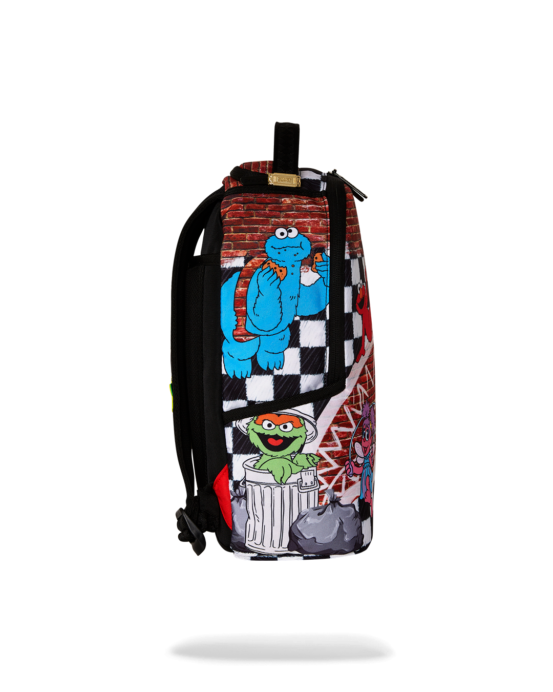 Sesame Street Legends Mini Backpack back view with ergonomic padding