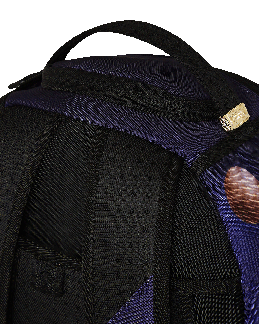 Side profile of the travel backpack for women with adjustable straps and side pockets