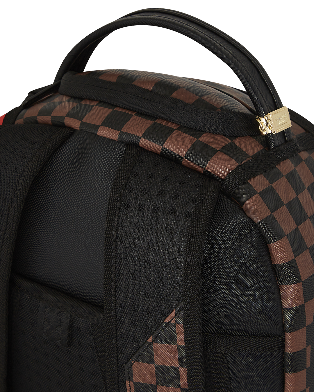 Front view of the Taz fashion backpack showcasing its compartments