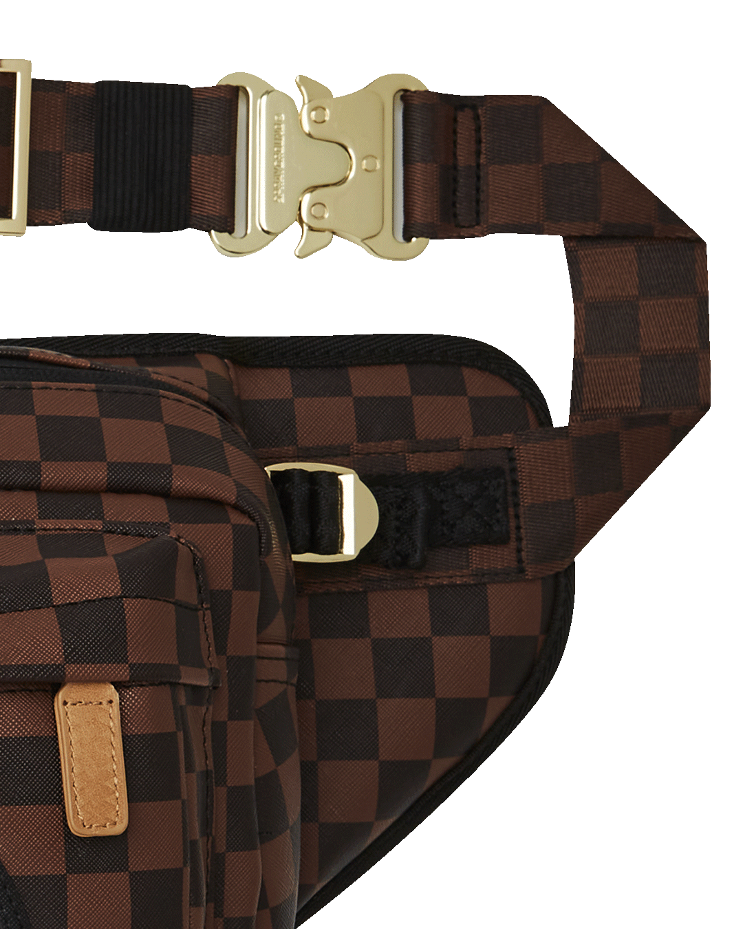 Men wearing the crossbody bag for men during outdoor activity with essentials inside