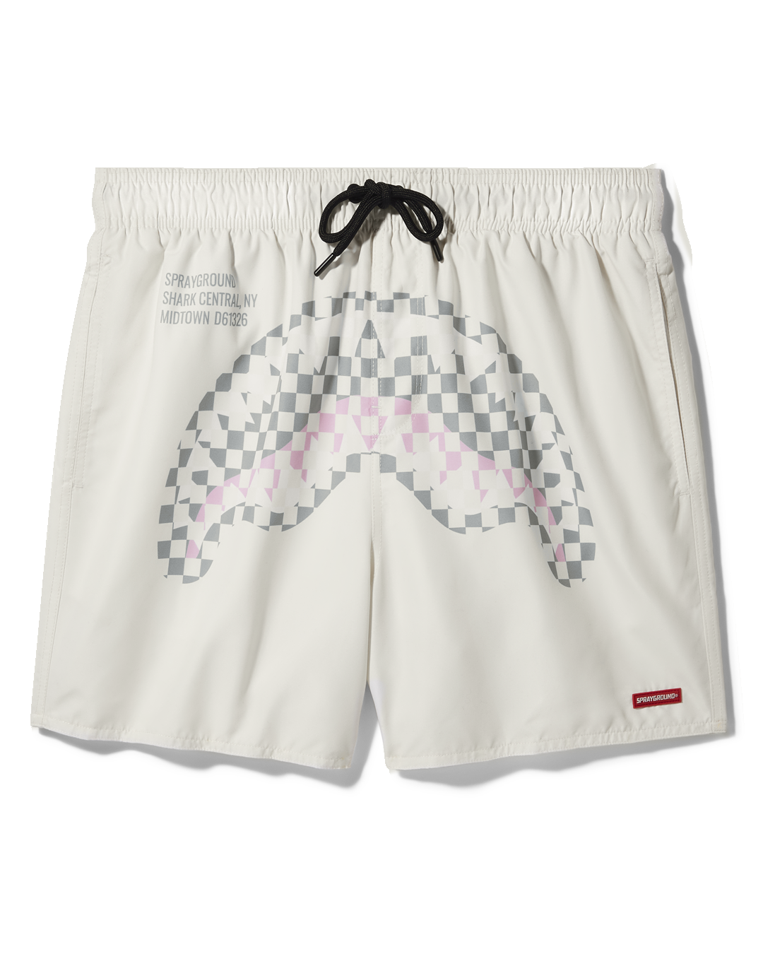 Men's swim shorts featuring a comfortable elastic waistband and side pockets.
