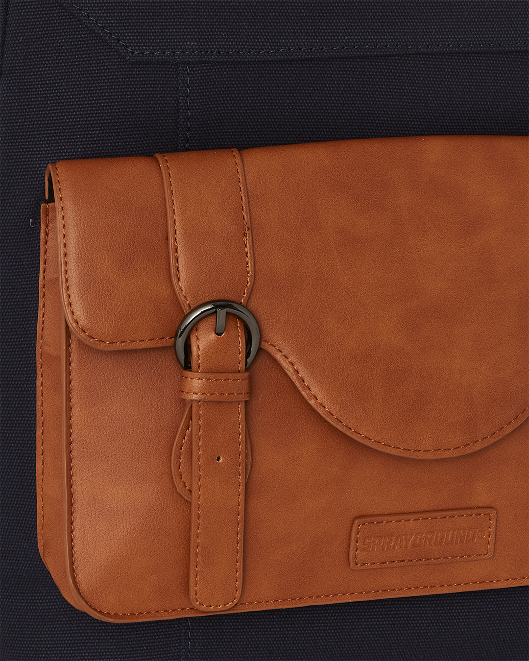 Interior shot of the backpack showing the padded laptop compartment and organizer pockets