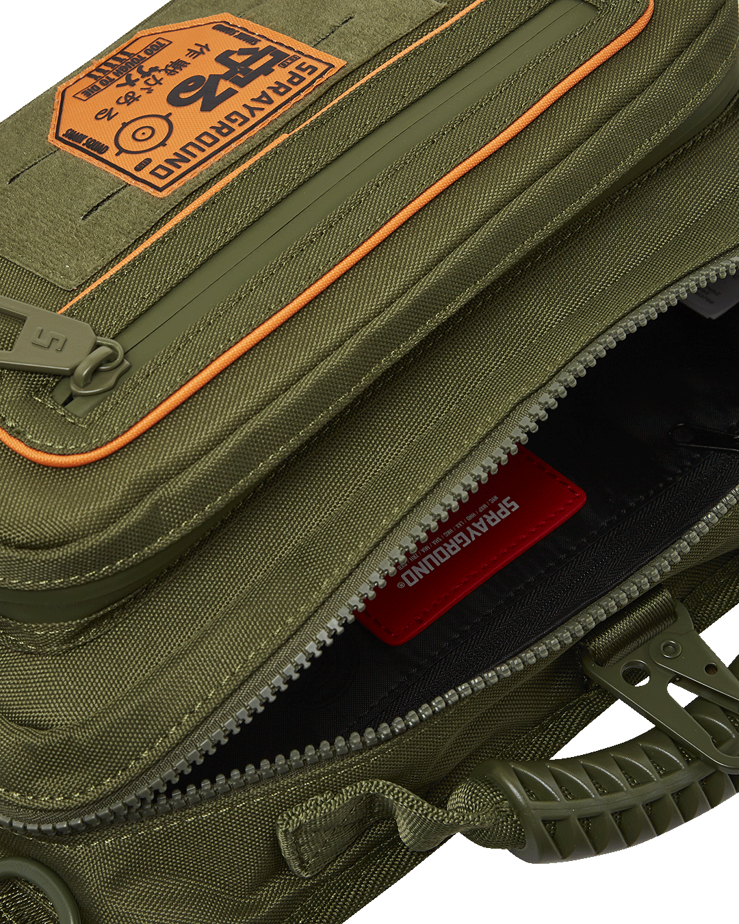 Tactical Cargo Crossbody Bag worn as a sling bag during a hike