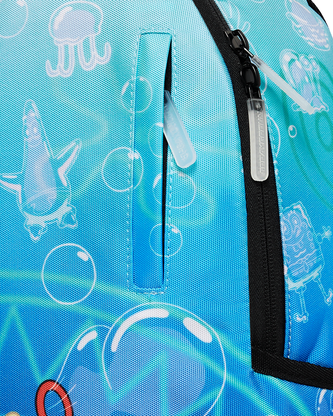 Interior view highlighting spacious compartments and water-resistant fabric