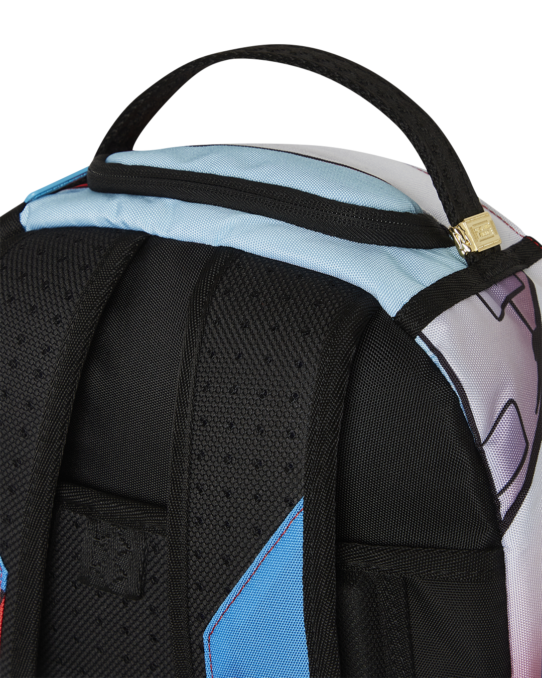 Front view of Smurfs art backpacks with bold graphics, ideal for weekend adventures.