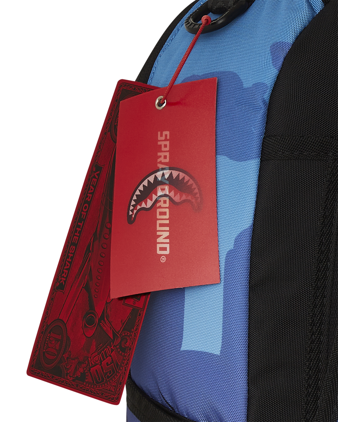 Front view of the pink Flintstones Dino Adventure Backpack with side pockets.