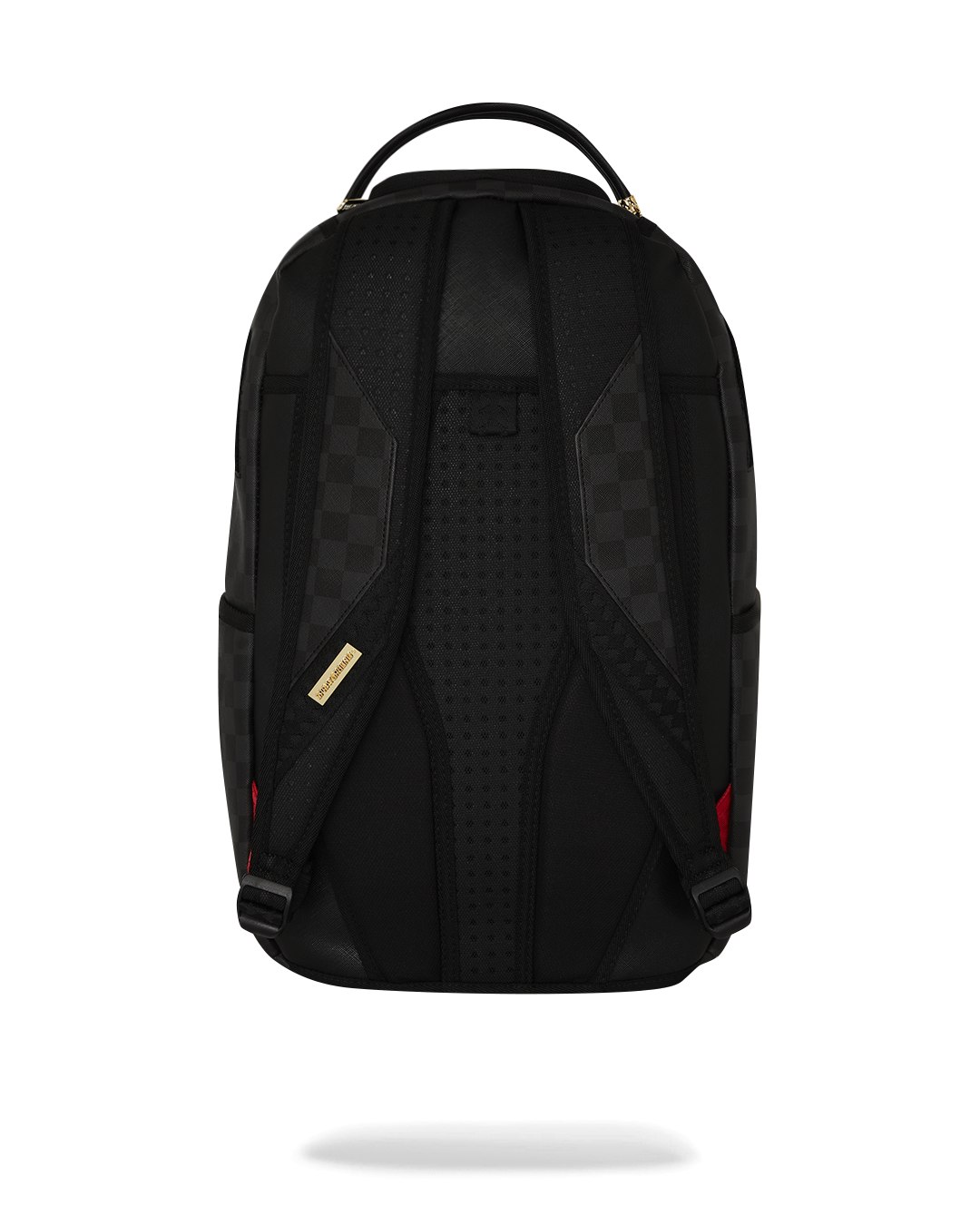 Front view of the shark mouth backpack showcasing its sleek design.