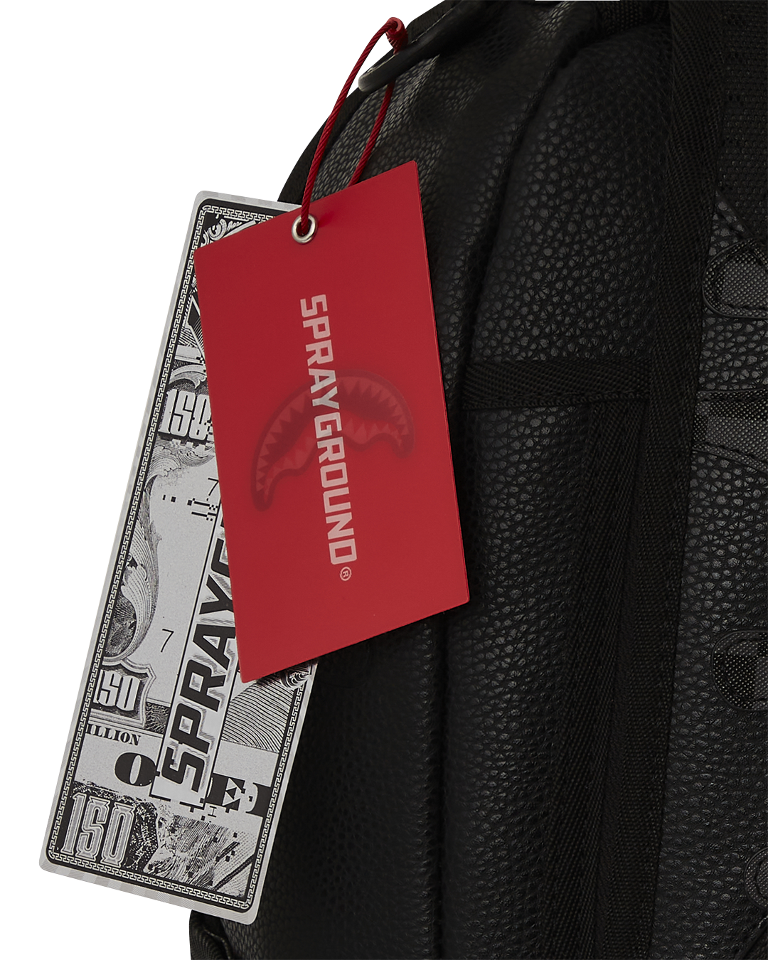 Stylish woman wearing the Speed Shark travel backpack in an urban setting