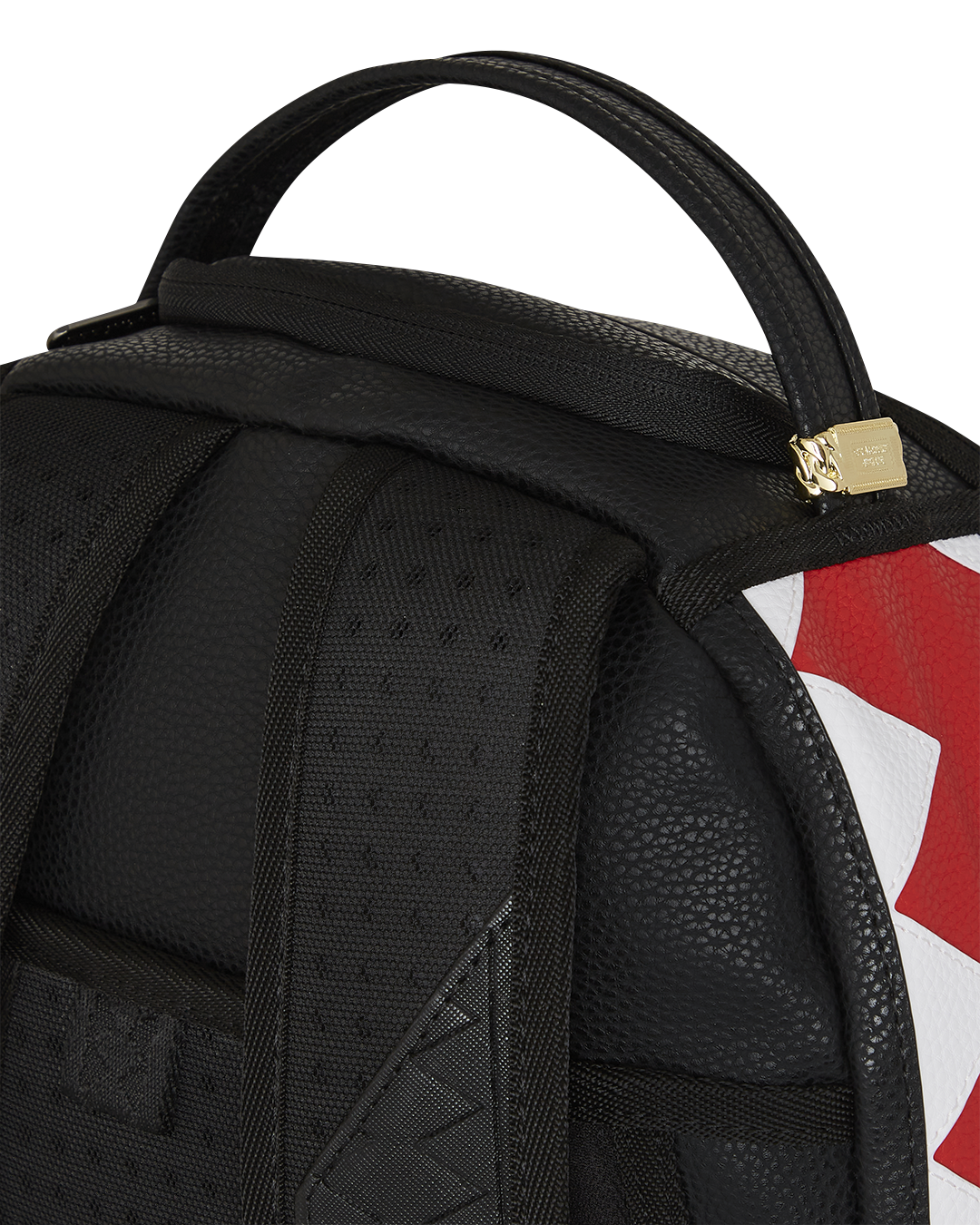 Back view of the stylish backpack showing ergonomic mesh padding and adjustable straps