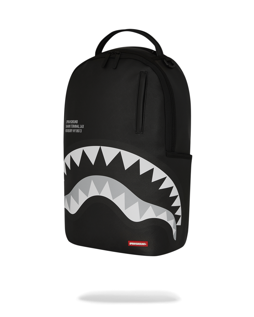 Side angle highlighting adjustable straps and ergonomic mesh padding