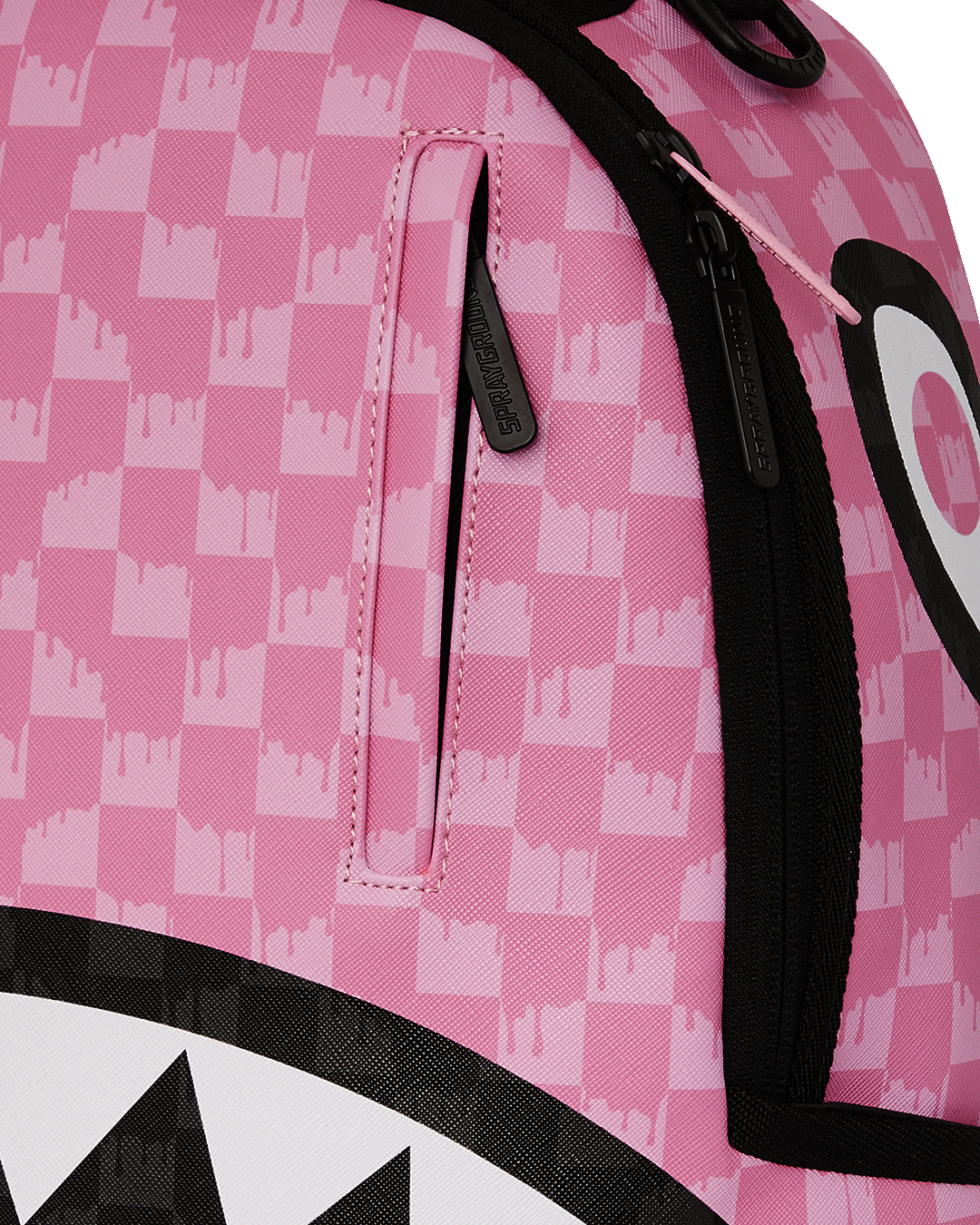Leather backpack men, side view showing adjustable straps and mesh back padding