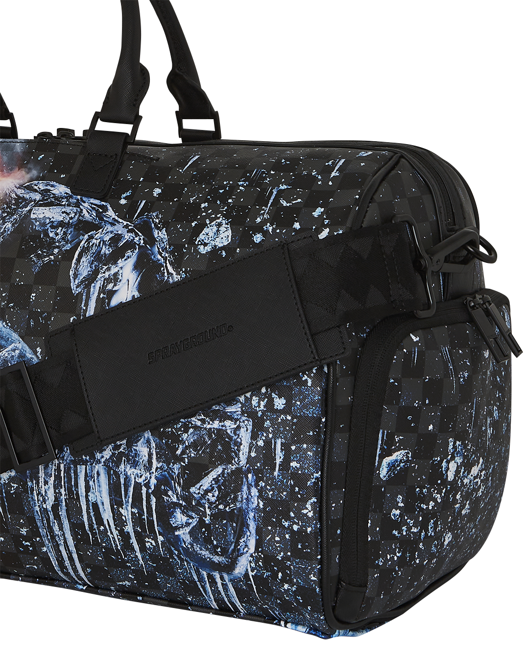 Travel toiletry bag and essentials packed inside duffel bag, ready for use