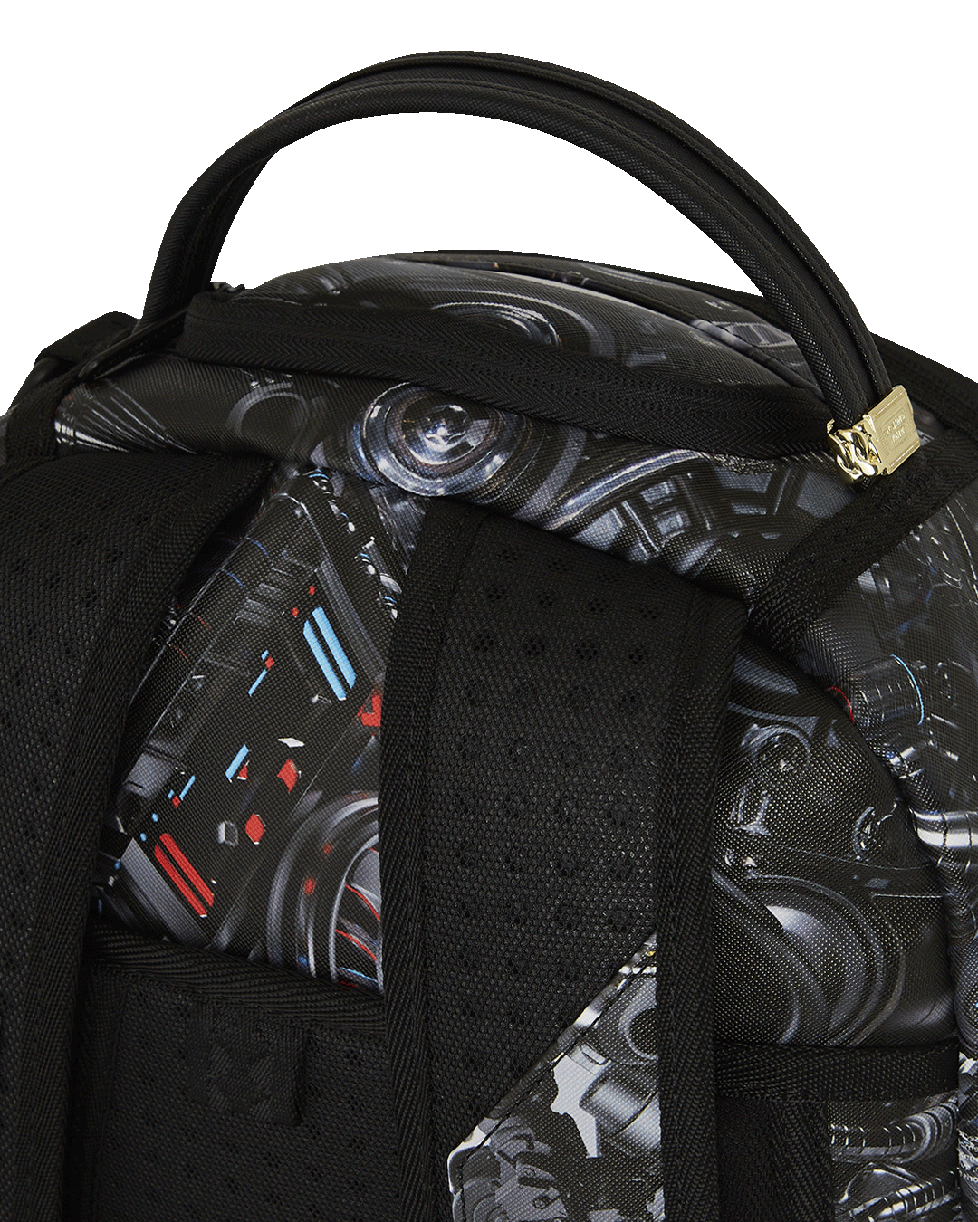 DLXR backpack side pockets and adjustable straps for custom sizing