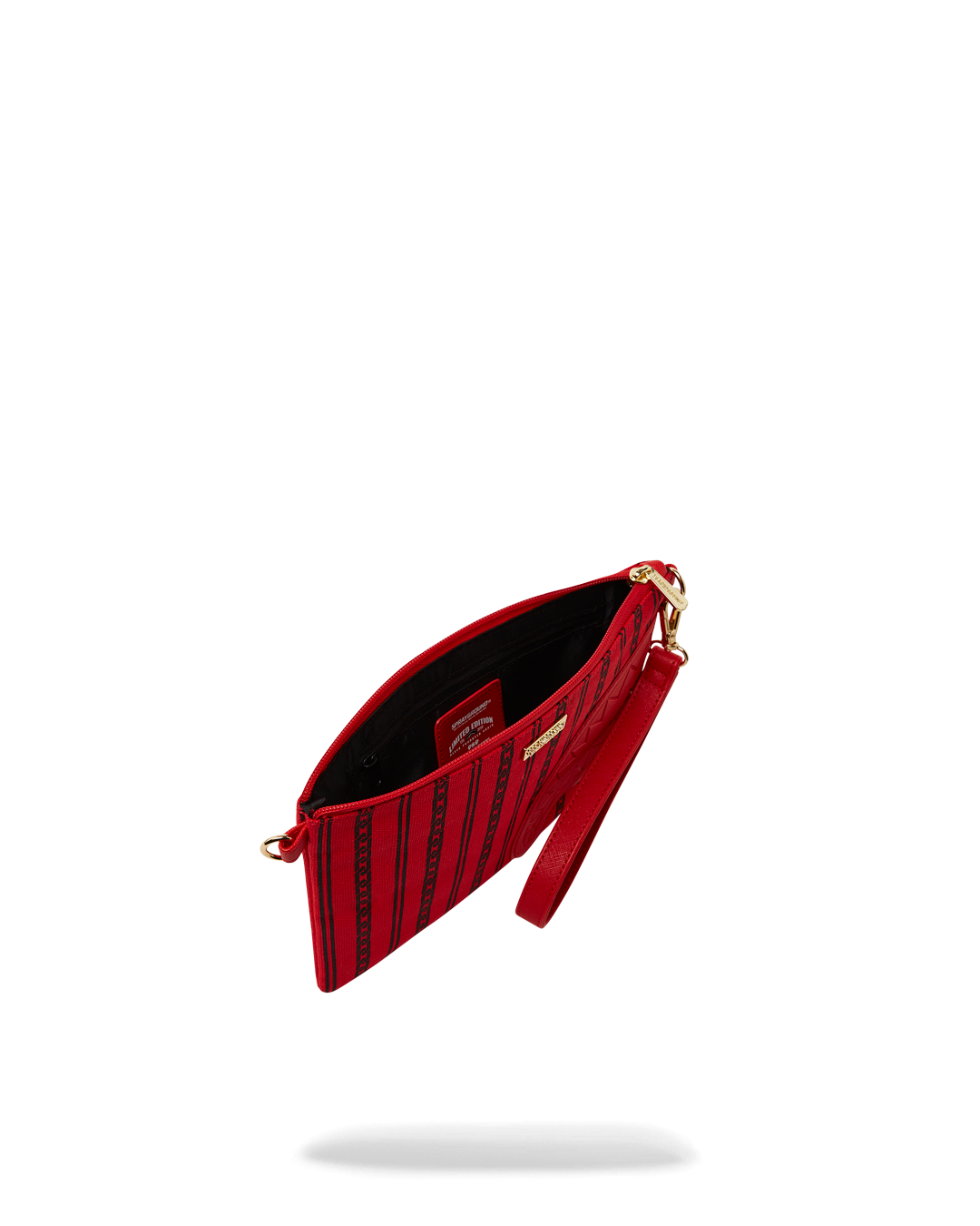 Woman using the crossbody bag pouch as a clutch for a formal event.