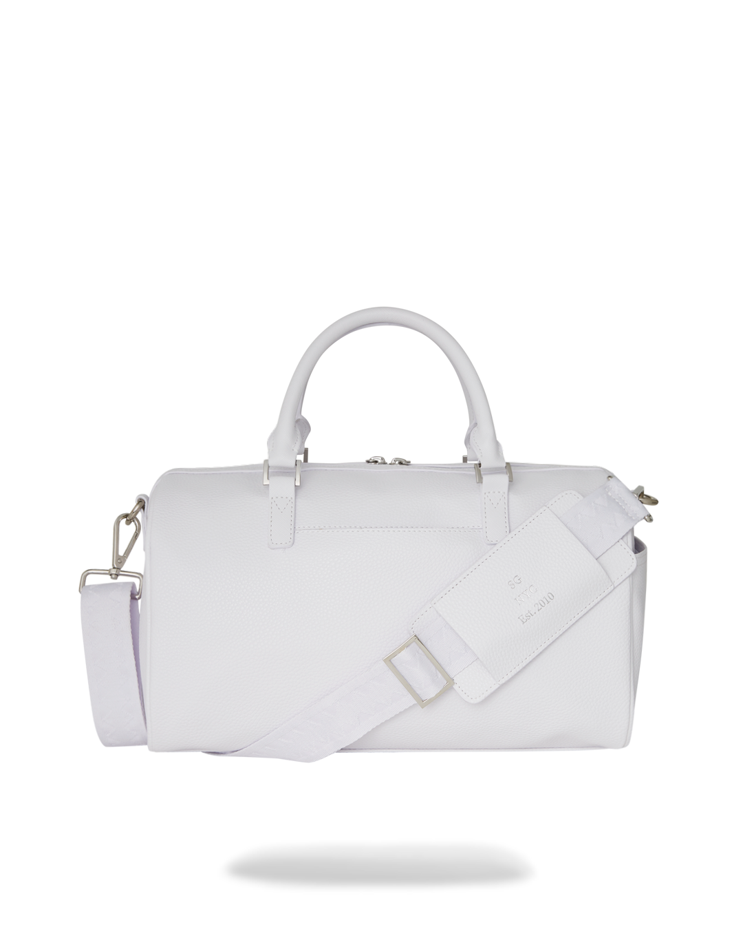 Reflection Duffle Bag showing front view with sharkmouth design.