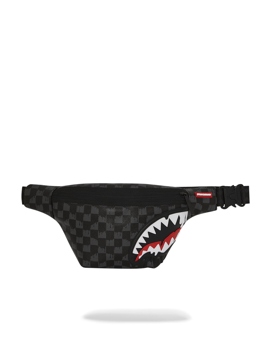 Sharks in Paris faux leather crossbody bag styled with urban streetwear