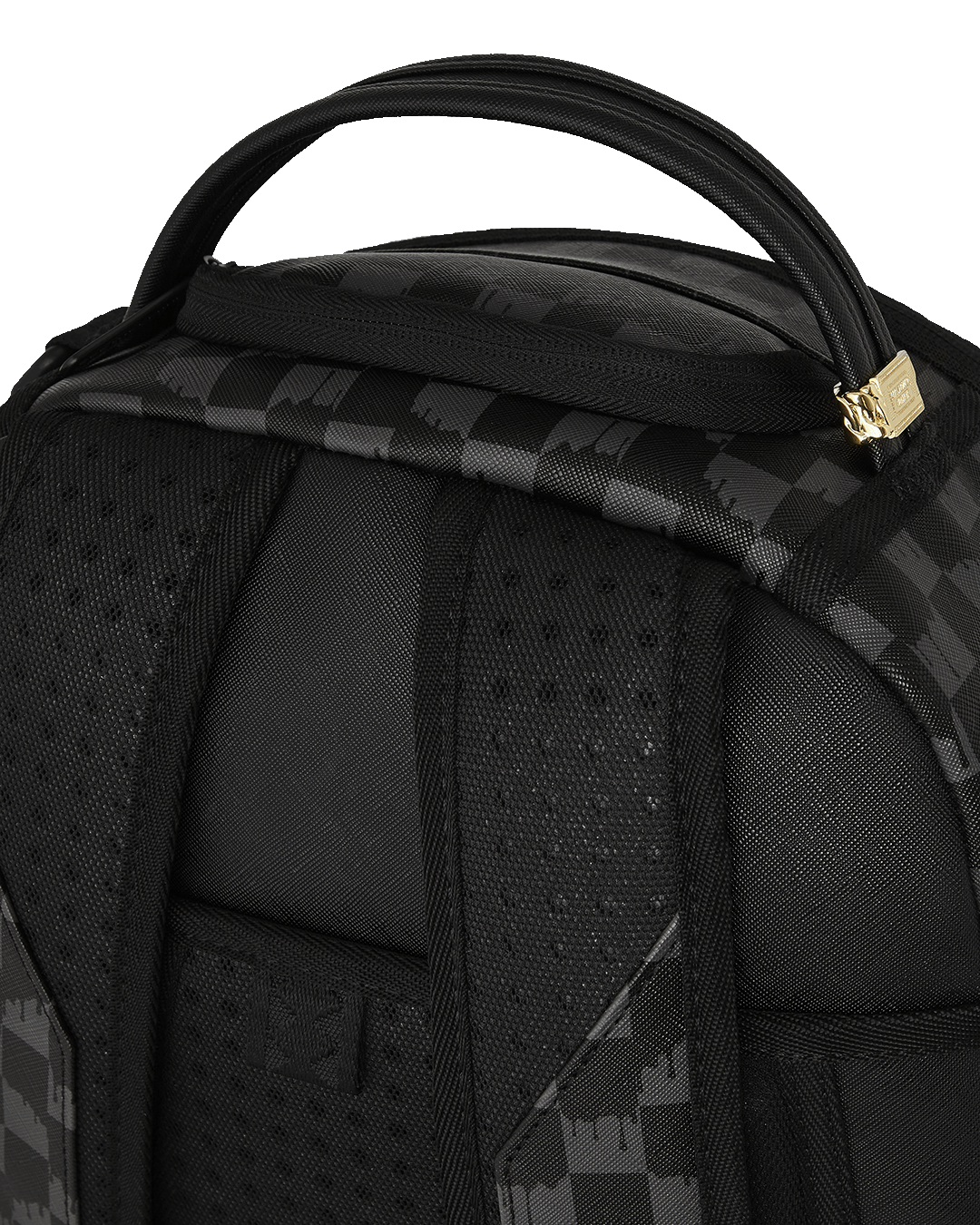 Backpack in use, demonstrating its comfort and ergonomic mesh back padding.