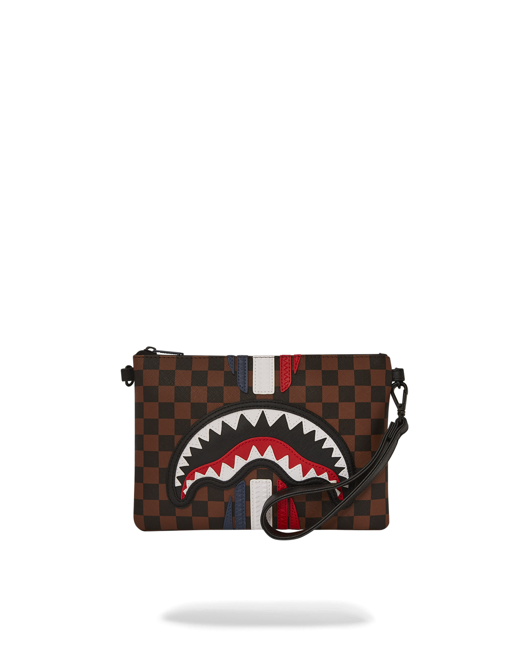 The clutch bag being used as a clutch on a stylish outfit