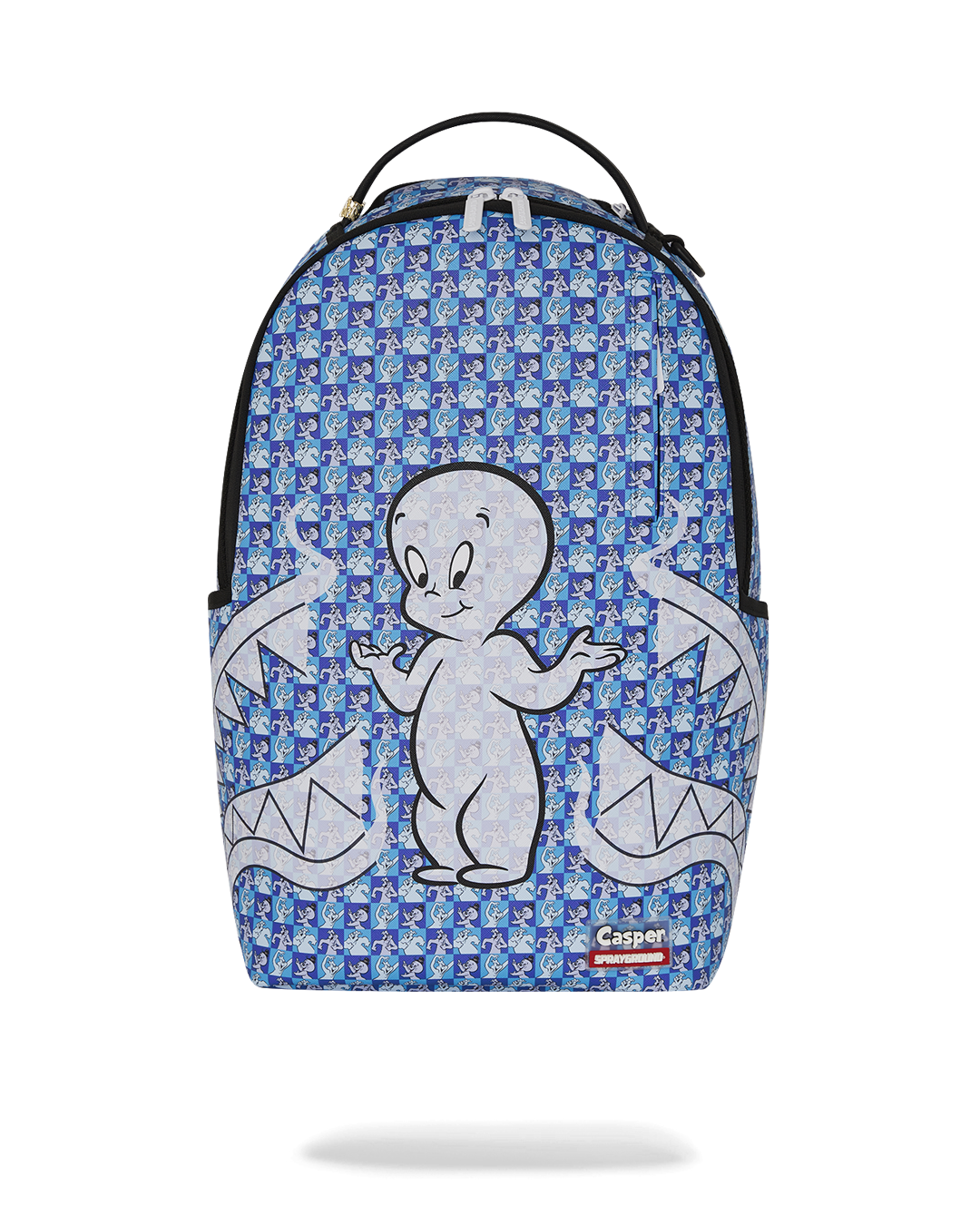 Front view of the Casper Clear Check backpack showcasing its sleek design.