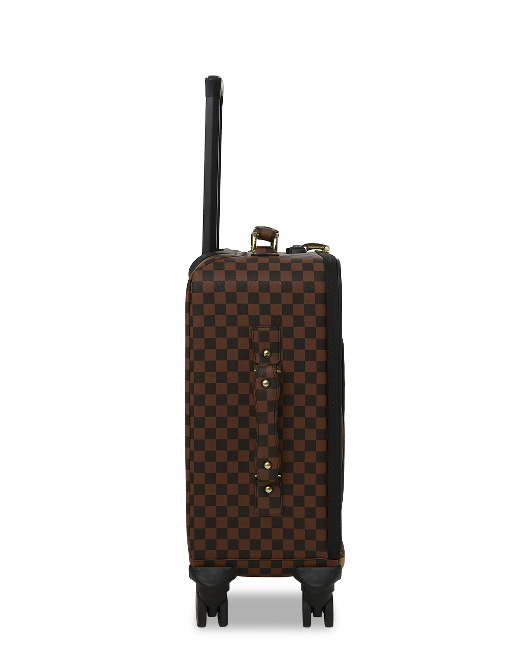 Shark design carry-on luggage with multiple pockets and compartments.