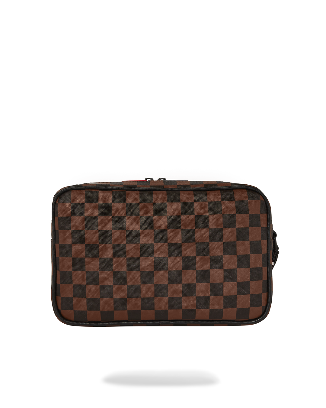 Side view of the crossbody travel bag with removable strap