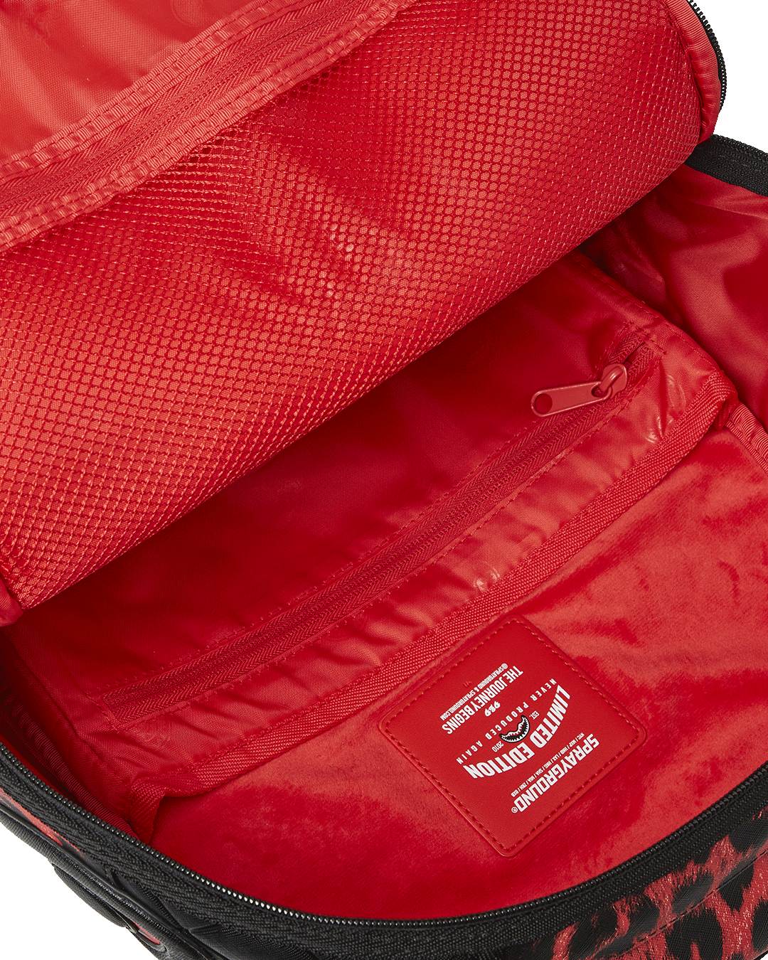 Side view of backpack with side pockets and ergonomic mesh padding