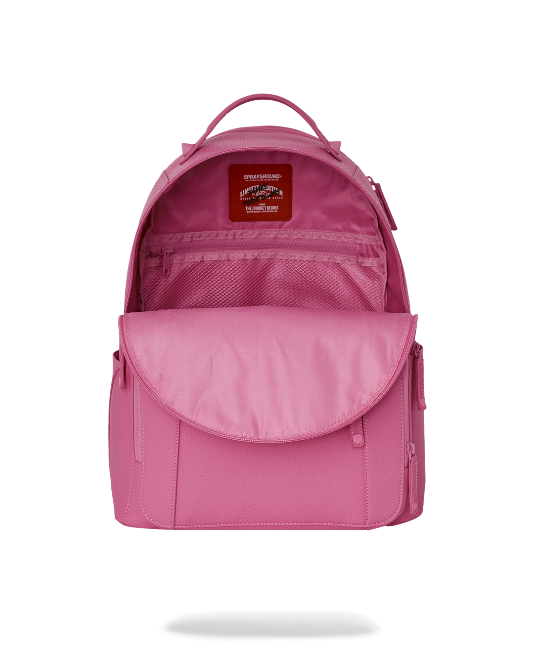 Front view of the mini backpack purse showcasing its compact size and stylish design
