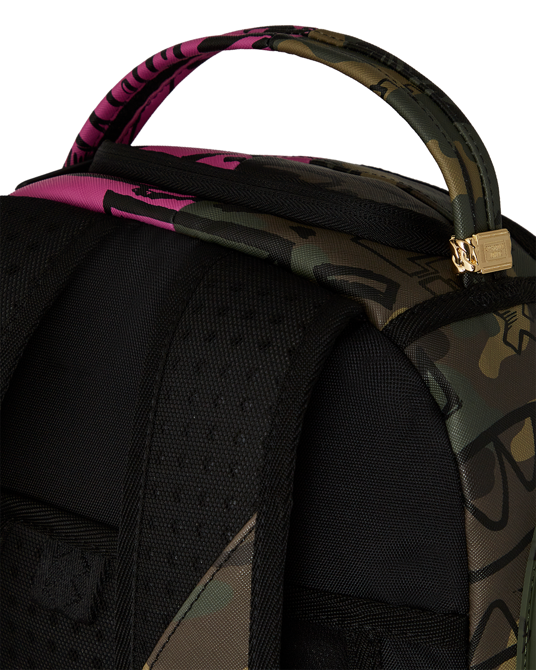 Backpack worn over shoulders, highlighting ergonomic padding and adjustable straps