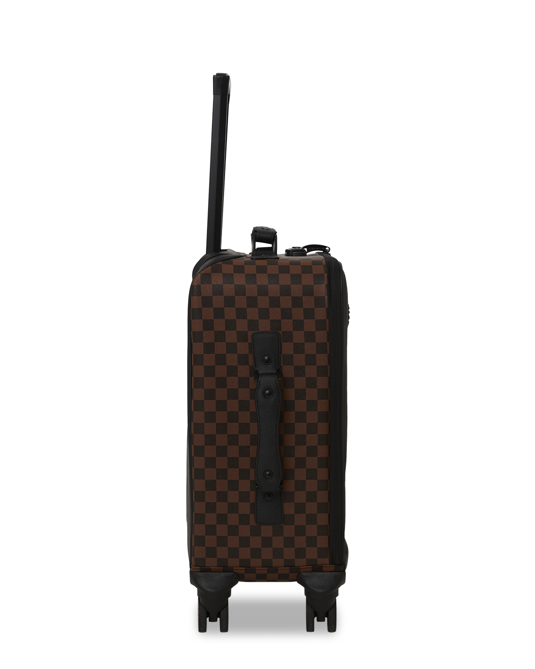 Checkpoint Royale Carry-On Luggage featuring a sleek, embossed sharkmouth design, perfect for the modern traveler.