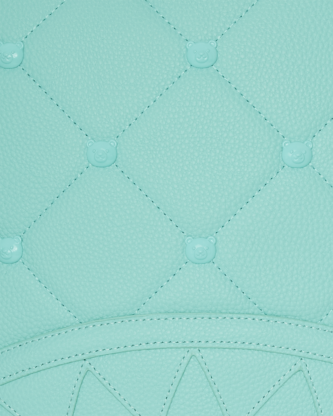 Limited edition Rococco Bear backpack in vibrant design with gold zippers.