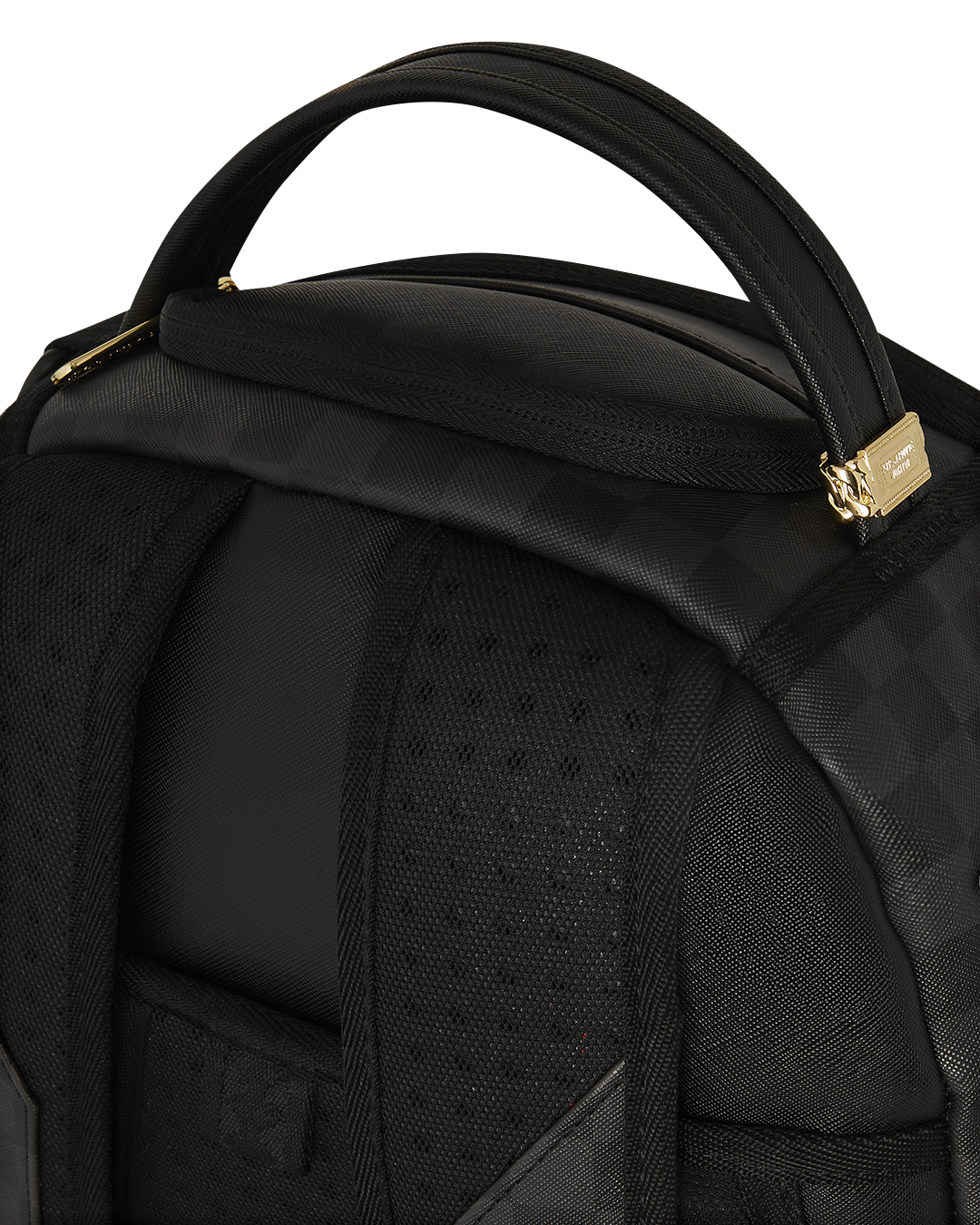 Front view of the shark mouth backpack showcasing its sleek design.