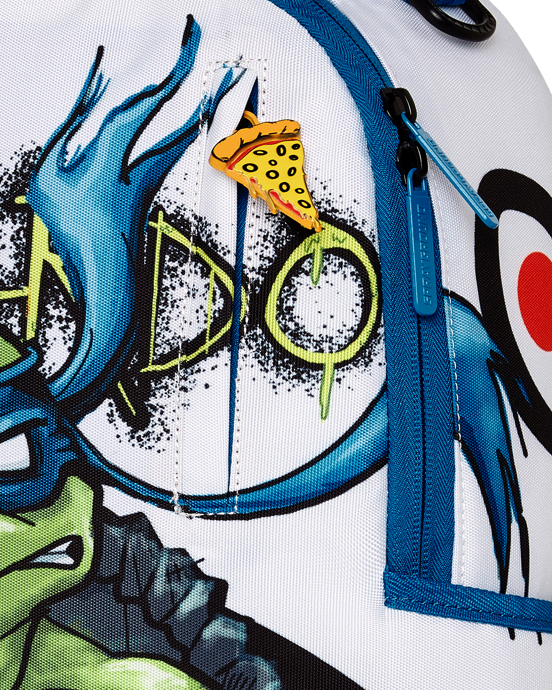 Ninja Turtles Leonardo backpack interior with velour laptop compartment