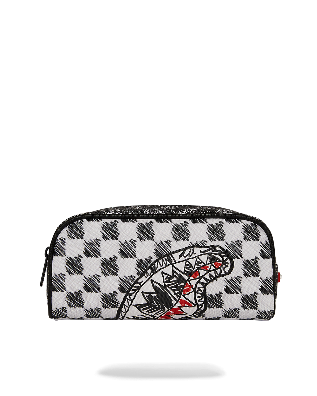 Slim zipper pouch made of PVC, ideal for storing makeup and stationery.