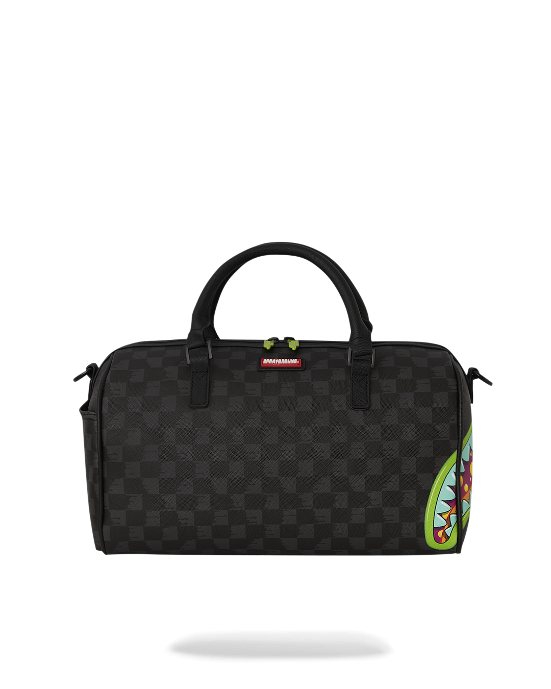 Faux leather tote bag with adjustable strap and interior pockets, ideal for city use