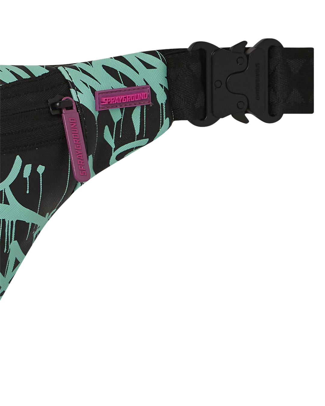Side view of the Garden Glamour Luxe Crossbody Bag showcasing adjustable strap.
