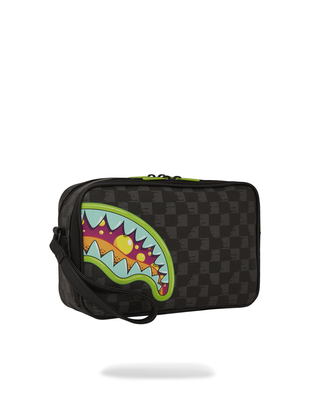 Durable leather crossbody bag displayed with removable strap.