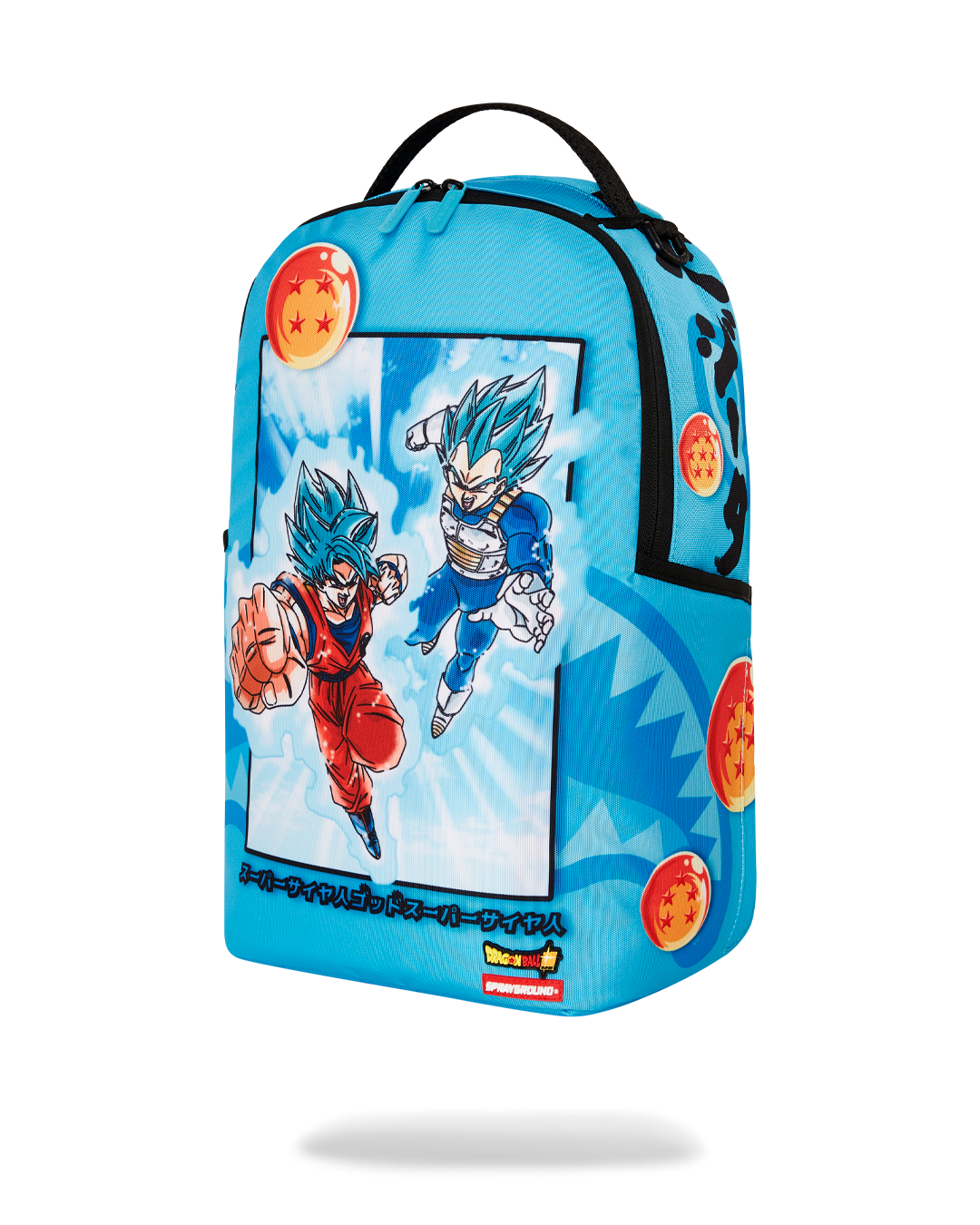 Back view of the Anime backpack, highlighting its ergonomic mesh back padding and slide-through back sleeve for carry-on luggage.