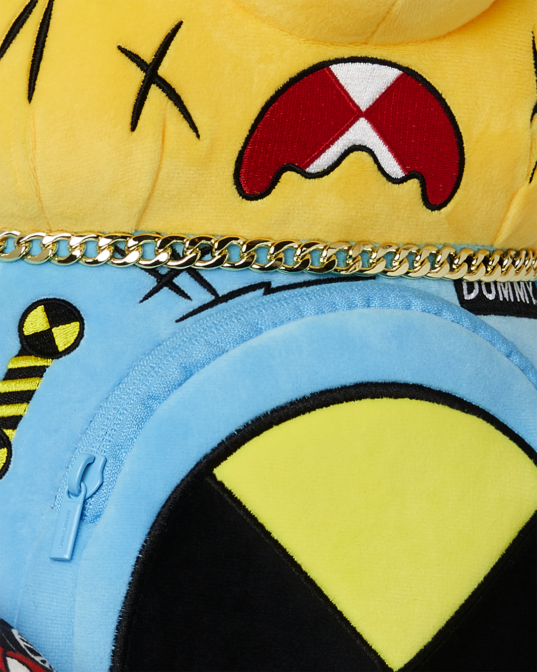 Back panel of the Limited Edition Care Bears Backpack highlighting the large zippered pocket.