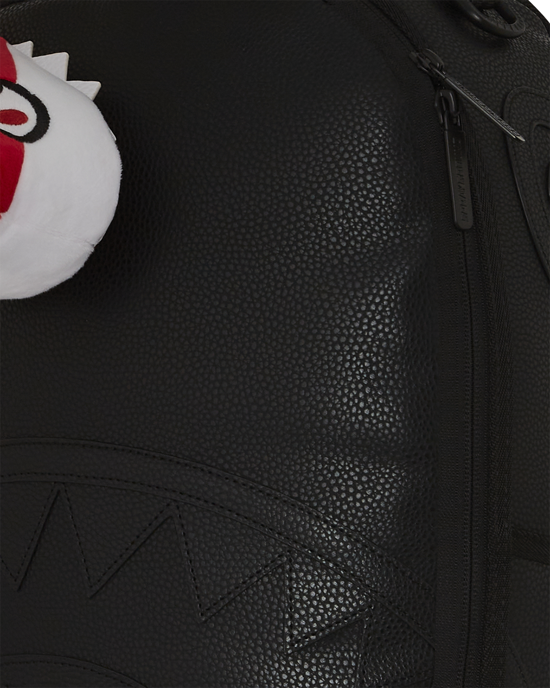 Top view of laptop notebook backpack showcasing velour lining and compartments