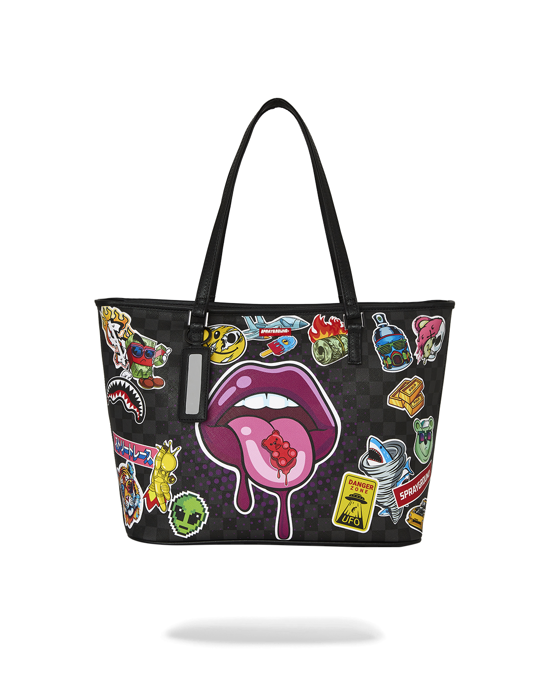 Sprayground Tasty Tote bag with printed design, ideal for shoulder or hand carry.