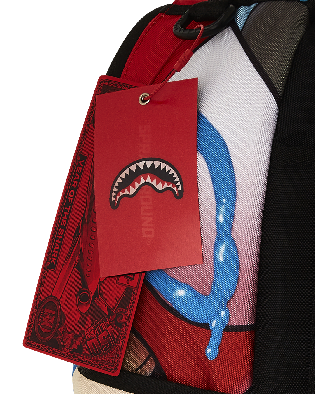 Front view of Smurfs art backpacks with bold graphics, ideal for weekend adventures.