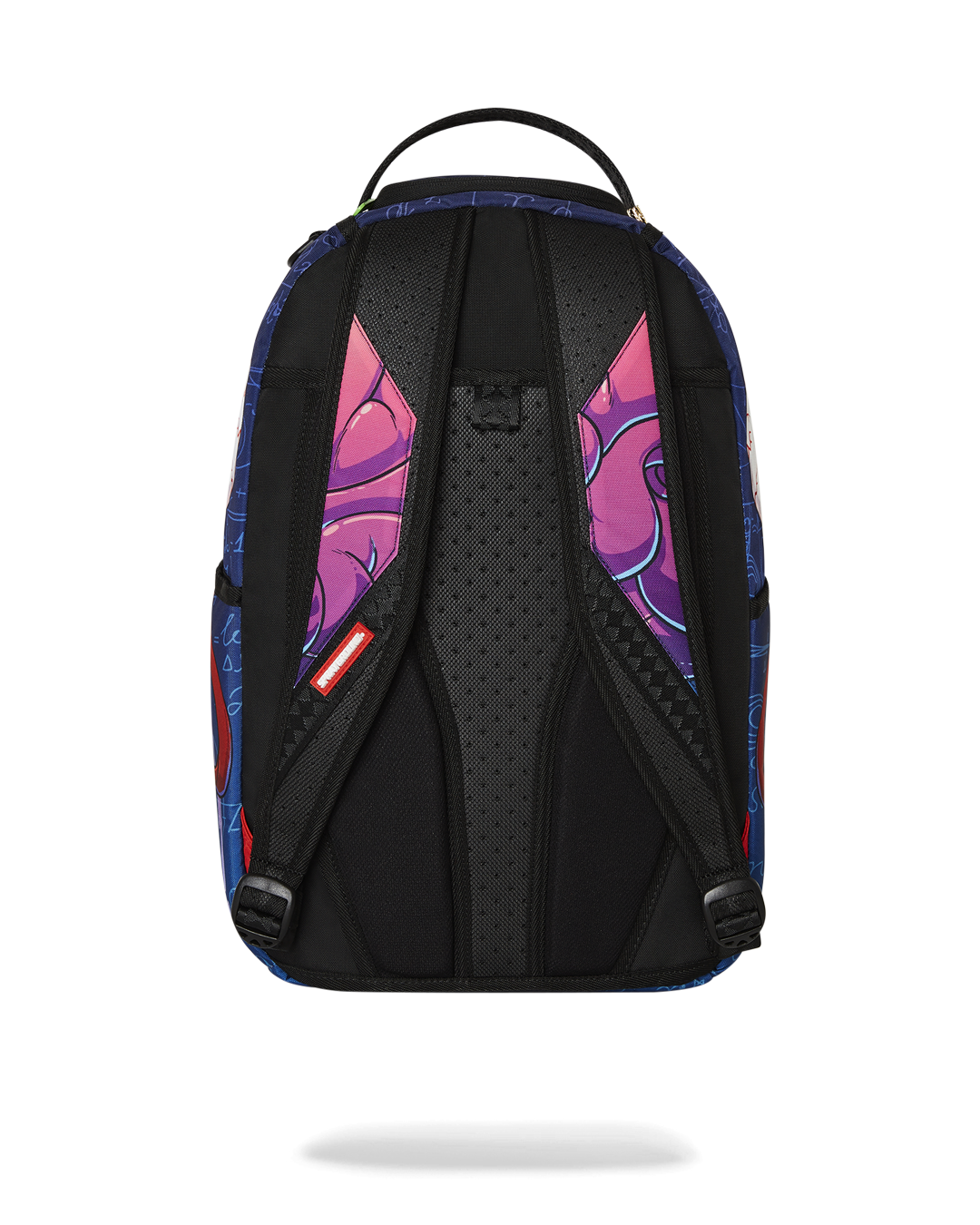 Rick and Morty backpack with clear Sprayground material and Brain Shark design