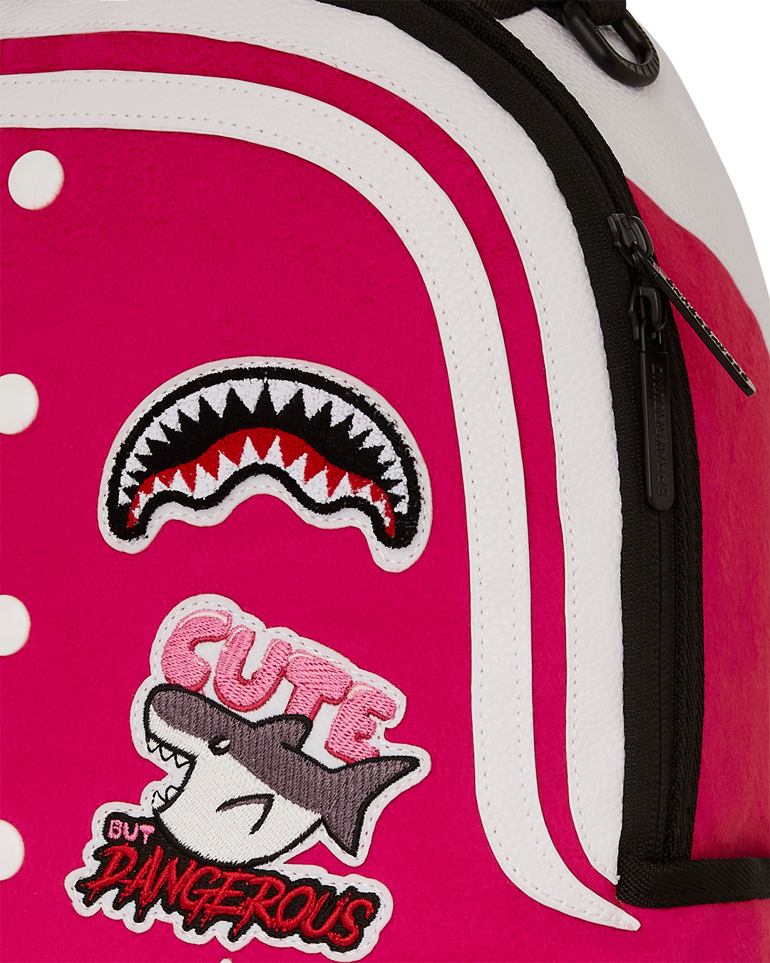 Close-up of backpack’s laptop compartment and organized interior pockets