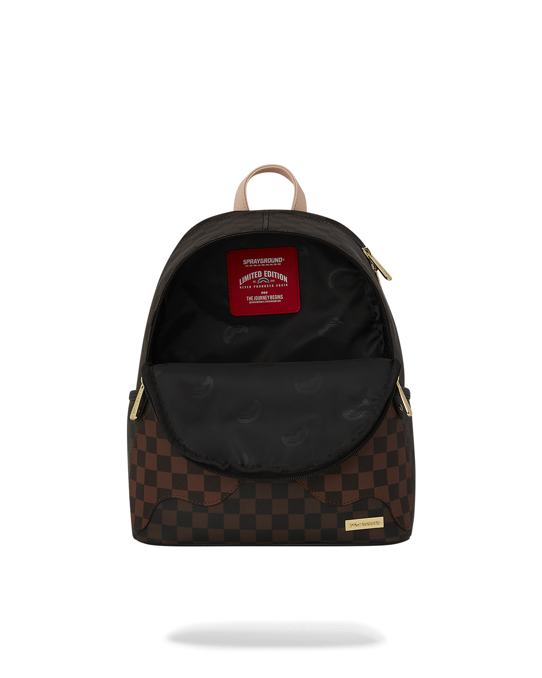 Interior view of the Savage Luxe backpack showing organizer pockets.