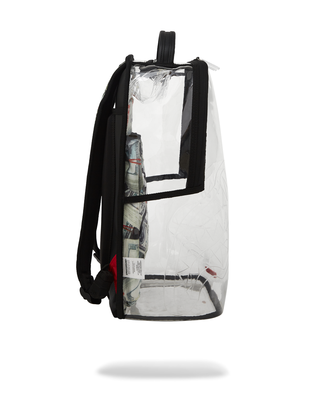 Side view showcasing ergonomic mesh back padding