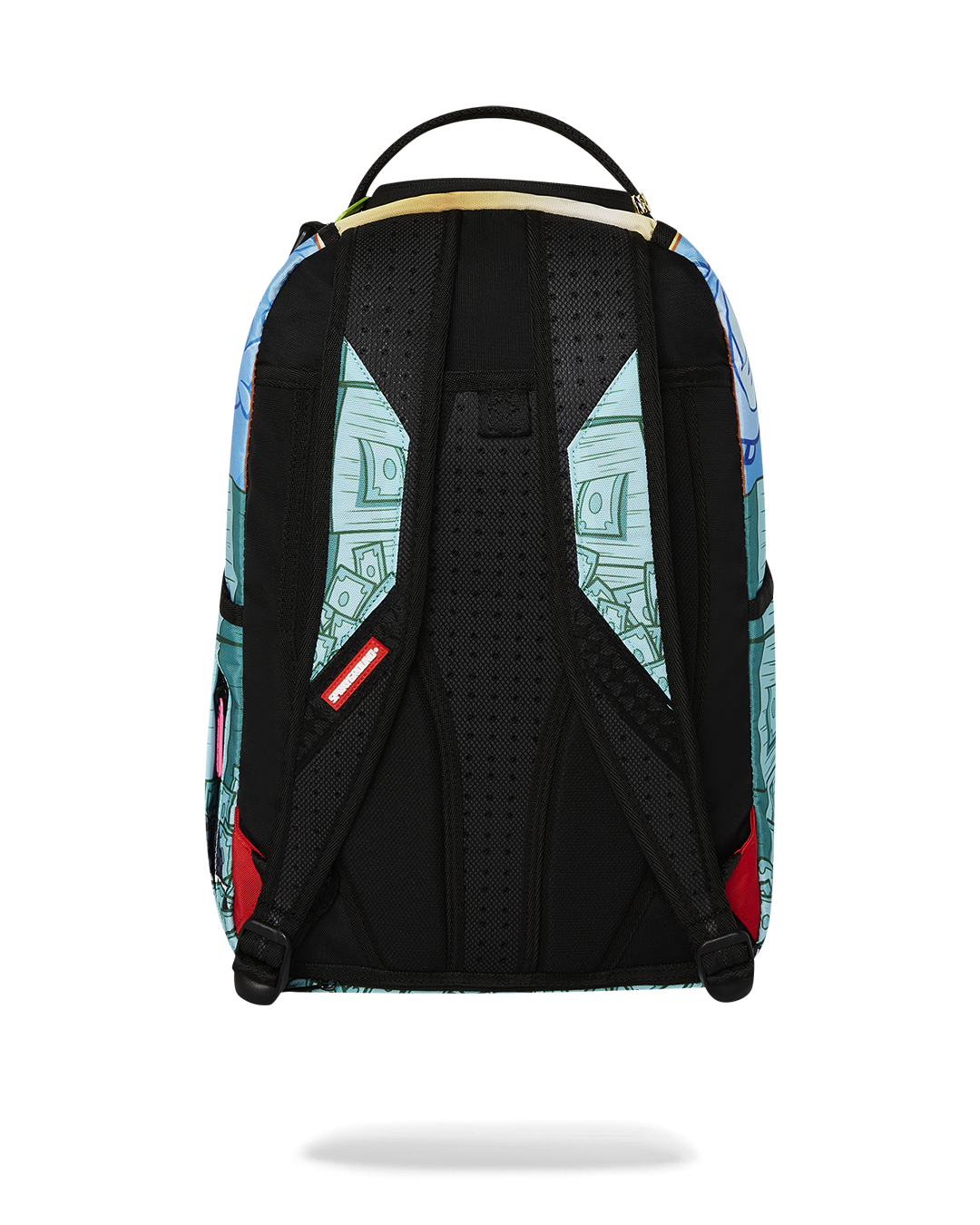 Front view of the Timmy Takeover Deluxe Backpack showcasing its vibrant design.
