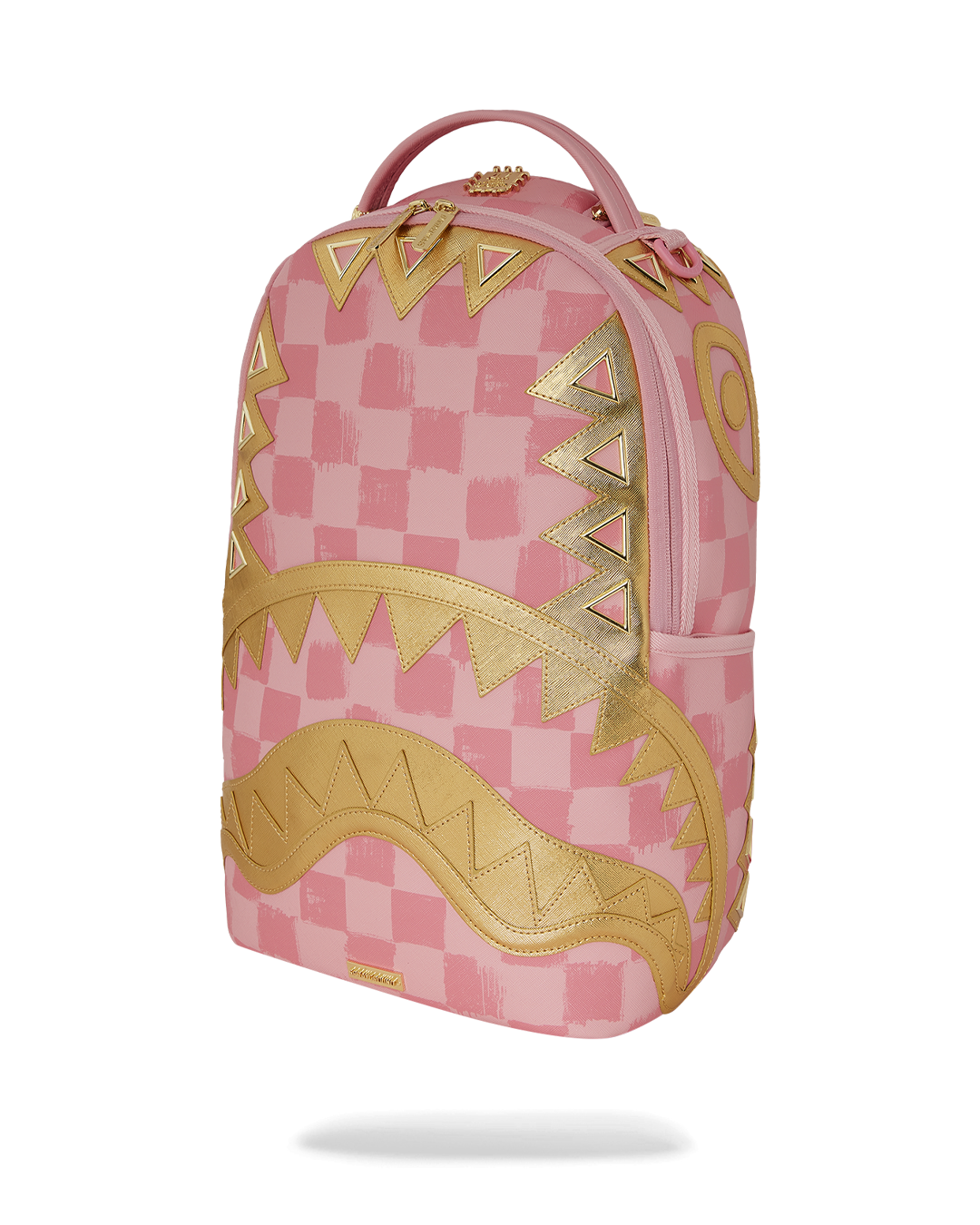 Interior shot of the Sprayground backpack featuring a laptop compartment and mesh organizer