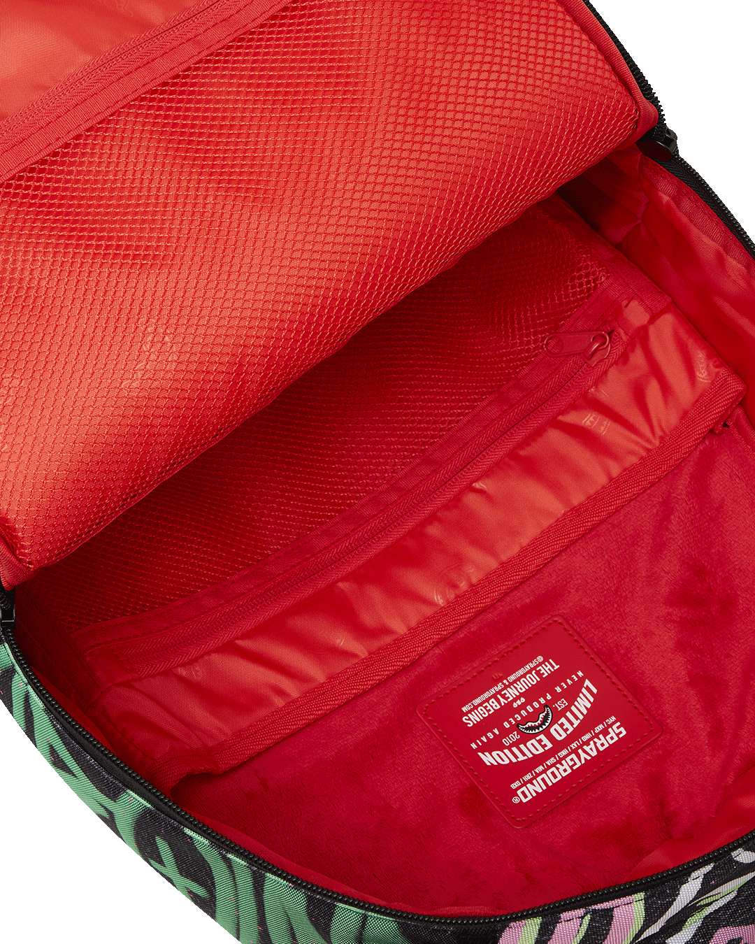 Interior view of the laptop compartment in the Elevate Your Game Backpack.
