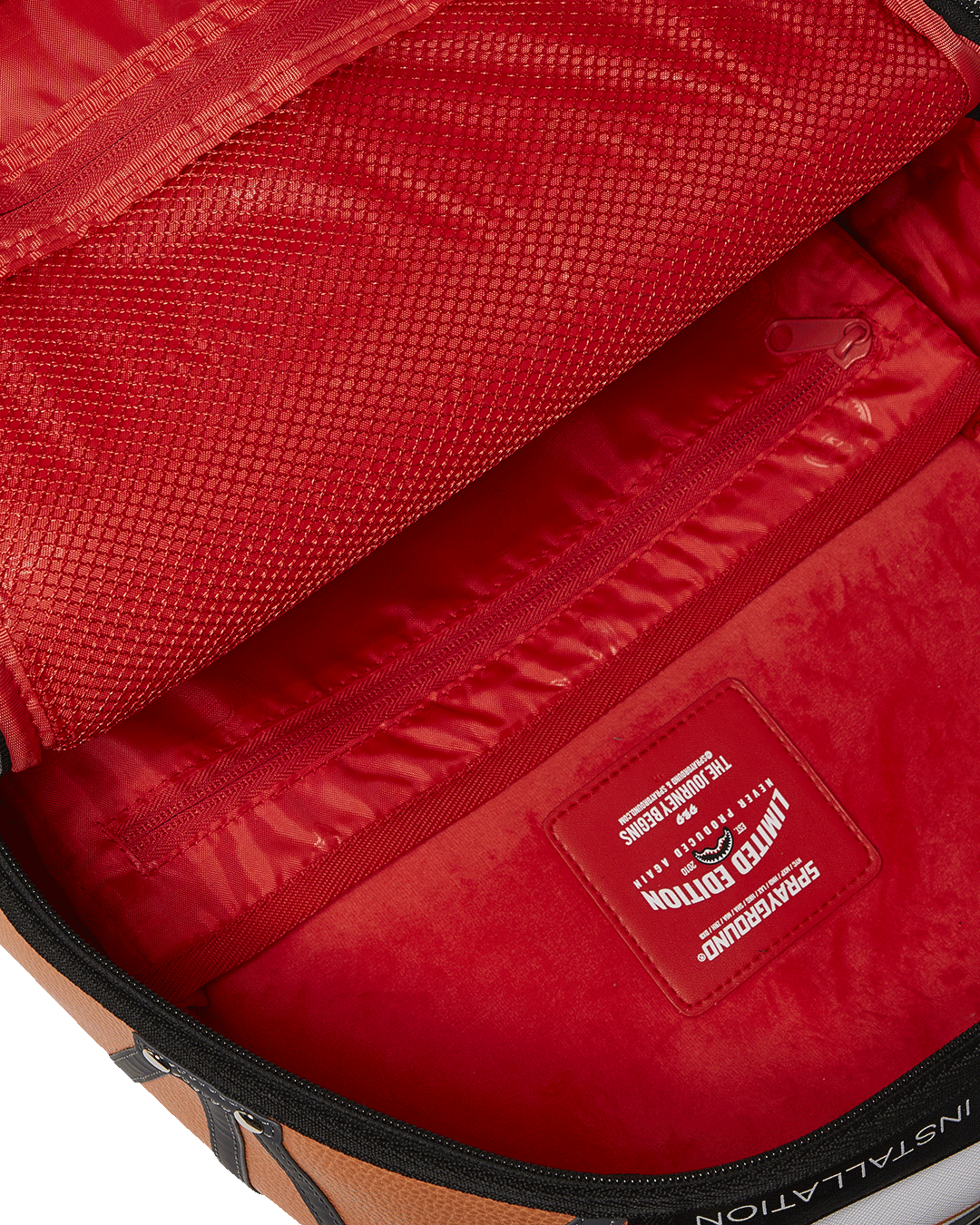 Back view of the Destiny First Light backpack showing ergonomic mesh straps and back sleeve